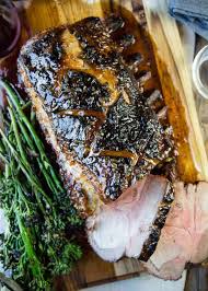grilled rack of pork with apricot herb