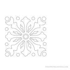 Damask Design Printable Stencils Free