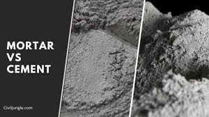 mortar vs cement types of cement