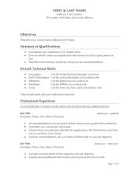 Good Resume Objective Examples Sonicajuegos Com