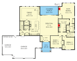 Country Ranch Plan With Large Formal