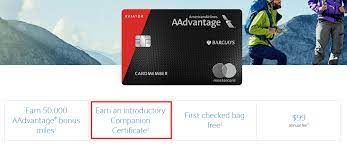 I was looking at dumping my ua credit card since aa has more frequency at hsv. Barclays Aviator Card Now Comes With A Companion Certificate Doctor Of Credit