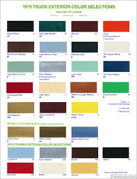 Ford Spray Paint Colour Chart Best Picture Of Chart