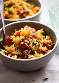 smoked sausage and rice quick one pot