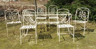 Vintage French Garden Table And Chairs