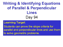 parallel perpendicular lines day