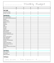 Personal Expenditure List Template Budget Wish List Template