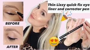 thin lizzy makeup quick fix eye liner