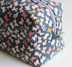 zippered box pouch easy sewing project