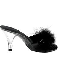 There are 186 kitten heel slippers for sale on etsy, and they cost $47.73 on average. Ellie 3 Inch Sexy Kitten Heel Shoe With Faux Fur And Clear Heel Walmart Com Walmart Com