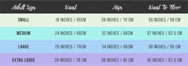 Tail Size Chart Two Oceans Mermaid Tails