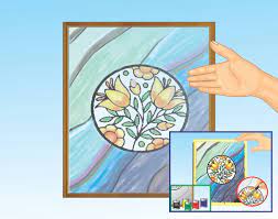 how to make a stained glass mirror