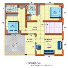 2bhk Floor Plan For First Floor