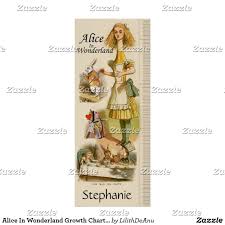 Alice In Wonderland Growth Chart Monogrammed 1 Zazzle