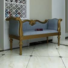 handicraft wooden settee living room