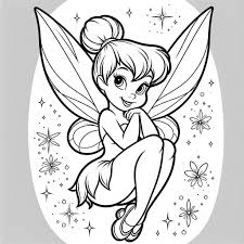 tinkerbell coloring page coloring