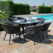 ambition 6 seat oval dining set