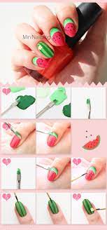 watermelon nail art nailbees