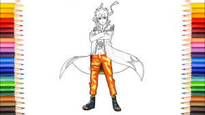 Download and print these anime, naruto coloring pages for free. Naruto Coloring Pages Naruto Sage Mode With Nine Tail Coloring Pages Youtube