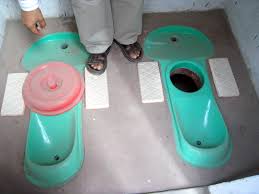 Two pit bio-toilets Source:Wikimedia Ccmmons