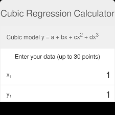 Cubic Regression Calculator