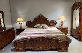 8 pc italian lacquered bedroom set