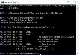 process to run a java program in cmd