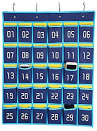 Amazon Com Hblife Numbered Classroom Pocket Chart Cell