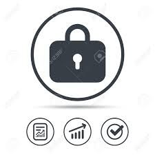 Lock Icon Privacy Locker Sign Closed Access Symbol Report