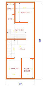 15x40 Houseplan 2bhk Free House Plans