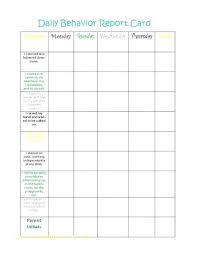 Monthly Behavior Chart Template For Teachers Iamfree Club