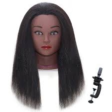 dzfayesm 100 real hair mannequin head