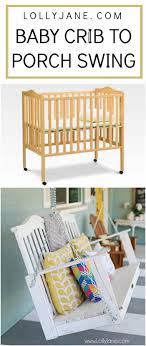 baby crib into a porch swing