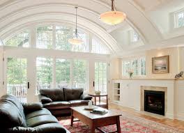 timeless elegant barrel vaulted living room