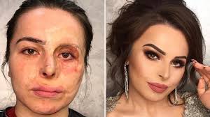 makeup magician beautician gives