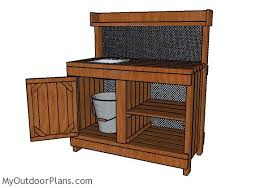 Potting Bench With Sink Plans