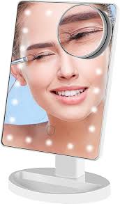 lighted mirror 10x magnifying led