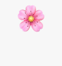pink flower emoji png transpa png