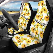 Personalized Sunflower Car Seat Cover