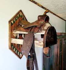 Wall Mount Wood Saddle Rack Made To