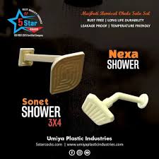 5 Star Plastic Wall Shower For Home