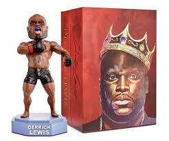 Derrick james lewis (born february 7, 1985) is an american professional mixed martial artist, currently competing in the heavyweight division of the ultimate fighting championship. Amazon Com Ufc Bobblehead Derrick Lewis Limited Mma Ufc Action Figures Fight Night Sports Memorabilia Handmade Hand Painted Limited Numbered Toys Games