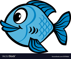 fish cartoon icon royalty free vector