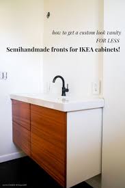 Shop ikea in store or online today! Custom Look Vanity For Less With Semihandmade Doors For Ikea Cabinets Week 5 Of The One Room Challenge Create Enjoy