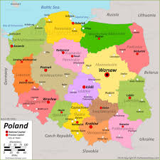 Poland map and satellite image. Poland Maps Maps Of Poland
