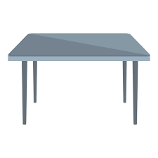 Glass Modern Table Vector Icon