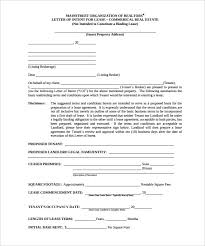 Free Simple Letter of Intent to Lease Blank Form Download