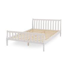 queen size wooden bed frame sleigh