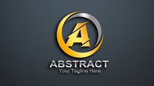 abstract letter a logo design free psd