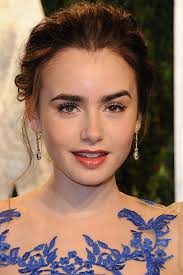 lily collins hair style history